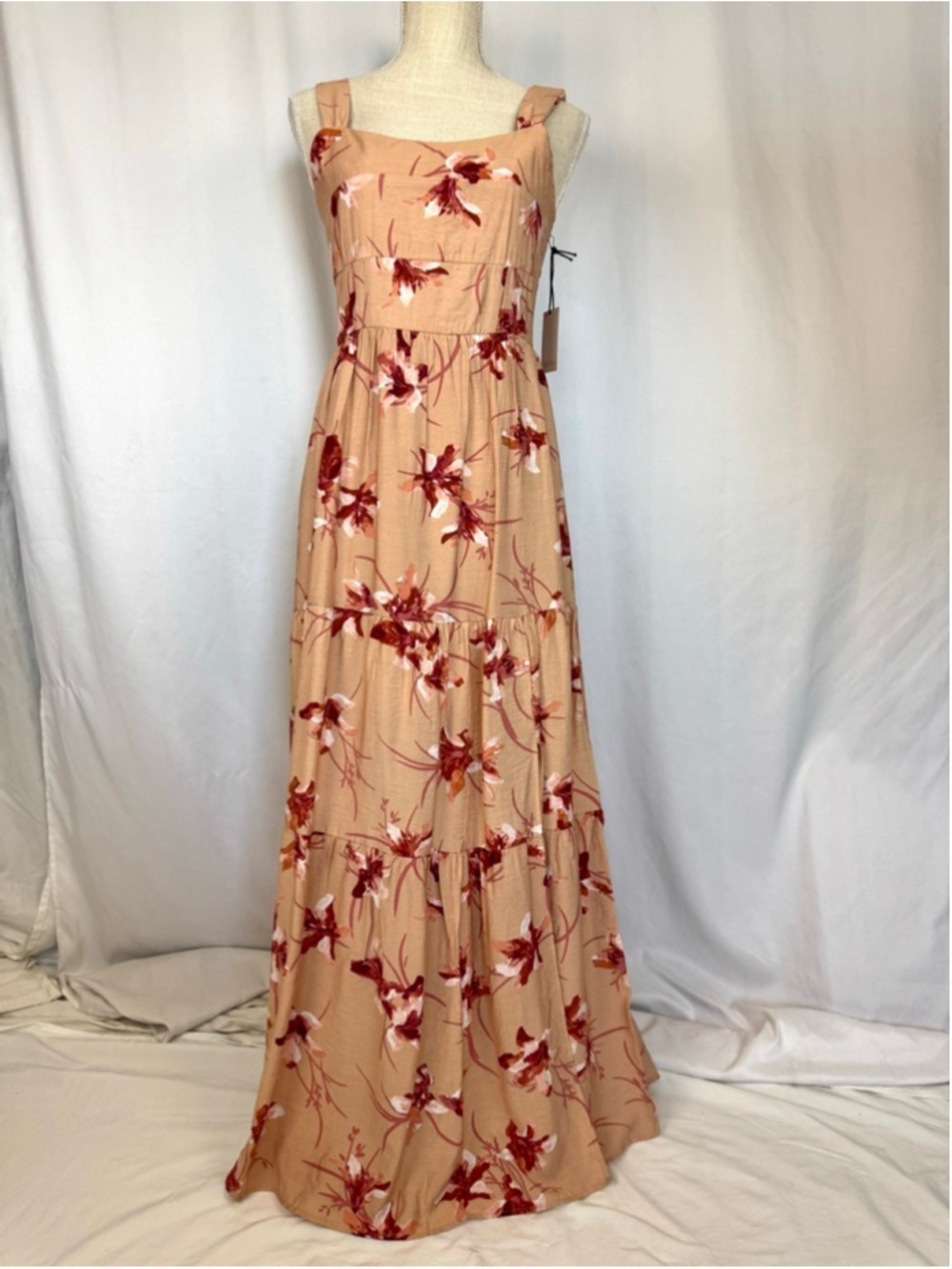 Sincerely Jules Maxi Sundress Dress Women's Medium Floral Garden